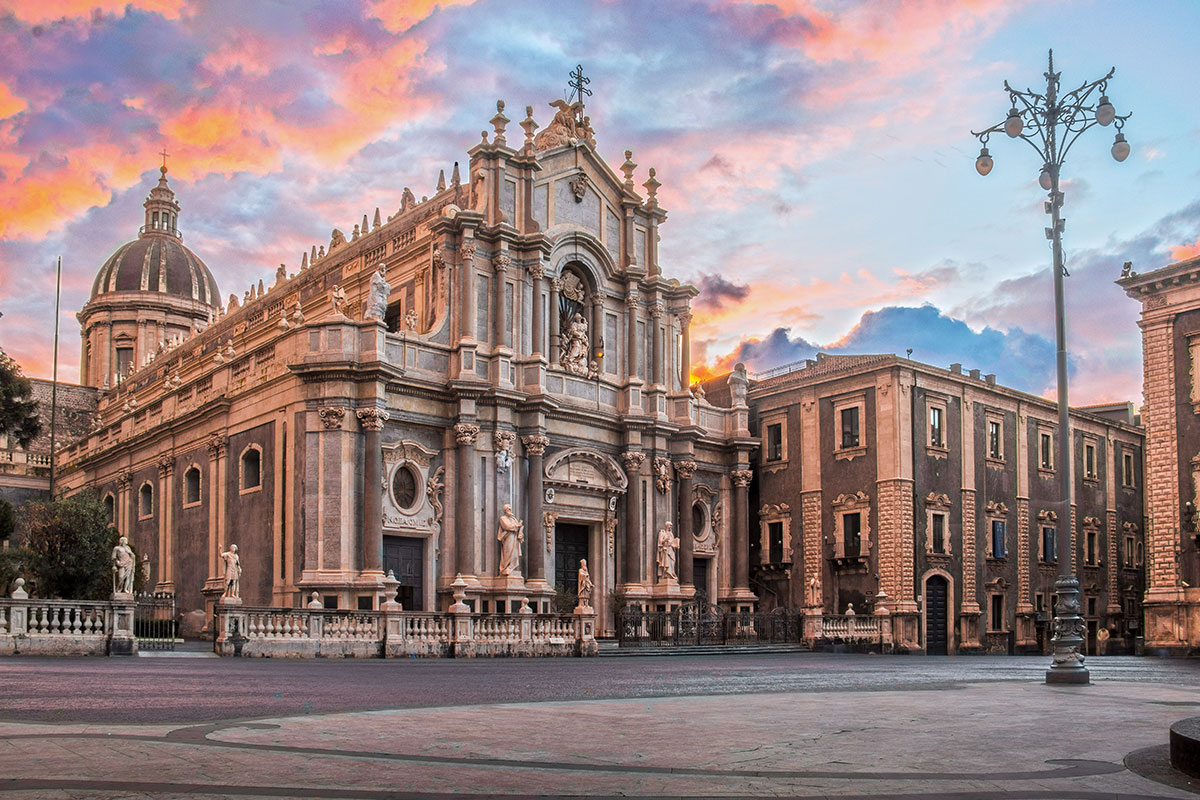Vista di piazza Duomo - Catania